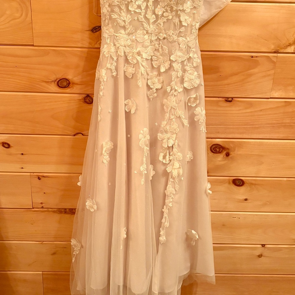Melissa Sweet Cream Floral Wedding Dress
